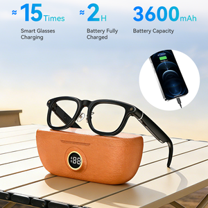 AI Smart Glasses 5.3 Camera Real-time Translation Voice Control ChatGPT IP67 Waterproof Transition Lenses OEM/ODM