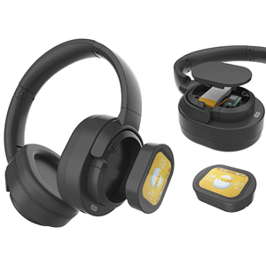 Hybrid ANC Wireless Headphones Smart Touch Screen Active Noise Cancelling